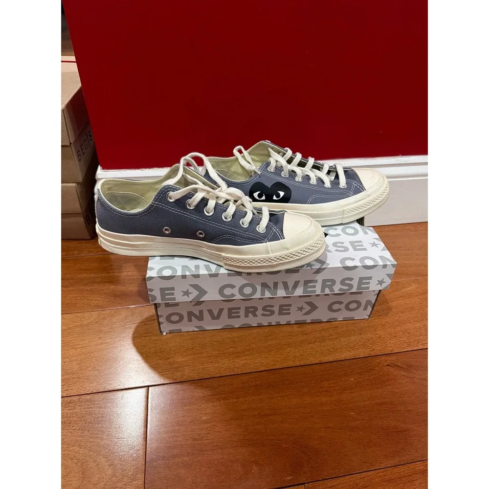 NIB Converse CDG Play Chuck 70 Low Sneakers Womens 8 Mens 6 Steel Gray 171849C